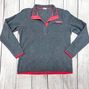 Blue + Pink Columbia Pullover Jacket | Women’s XL